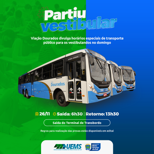 Transporte Coletivo Urbano: confira a programação coletivo durante o  Vestibular da UESB
